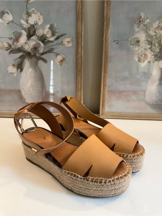 SARTO By Franco Sarto Shoes - SARTO By Franco Sarto Tan Espadrille Platform Sandals